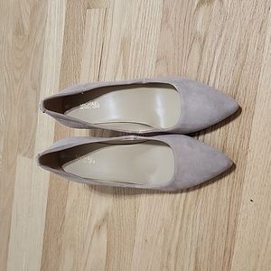 Cream Suede Michael Kors Heels